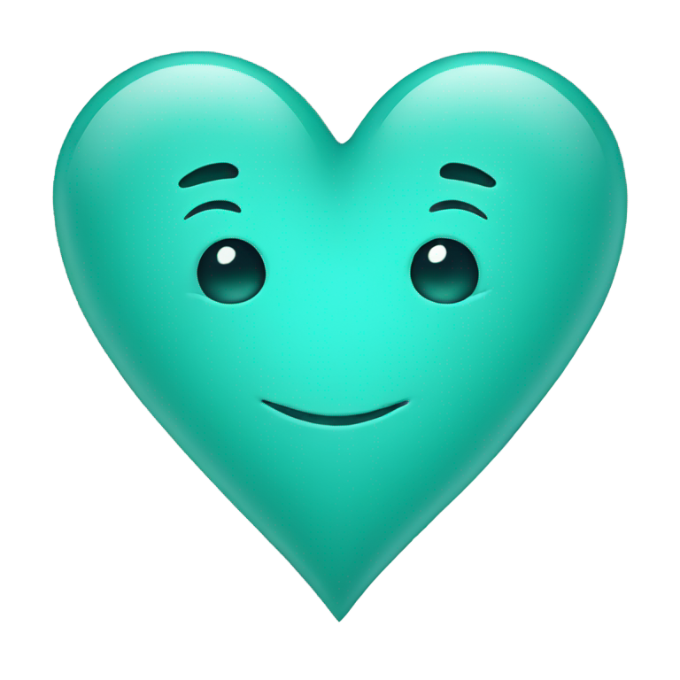 genmoji：心形碧绿色