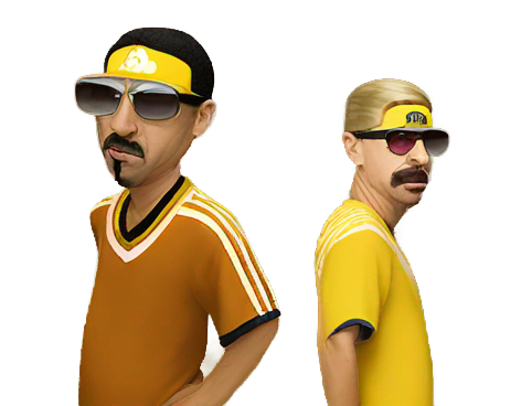 genmoji : Ali G Yogi