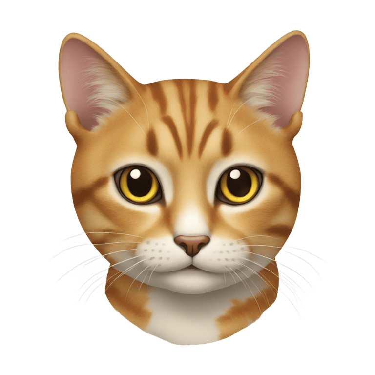 genmoji: a clourful cat