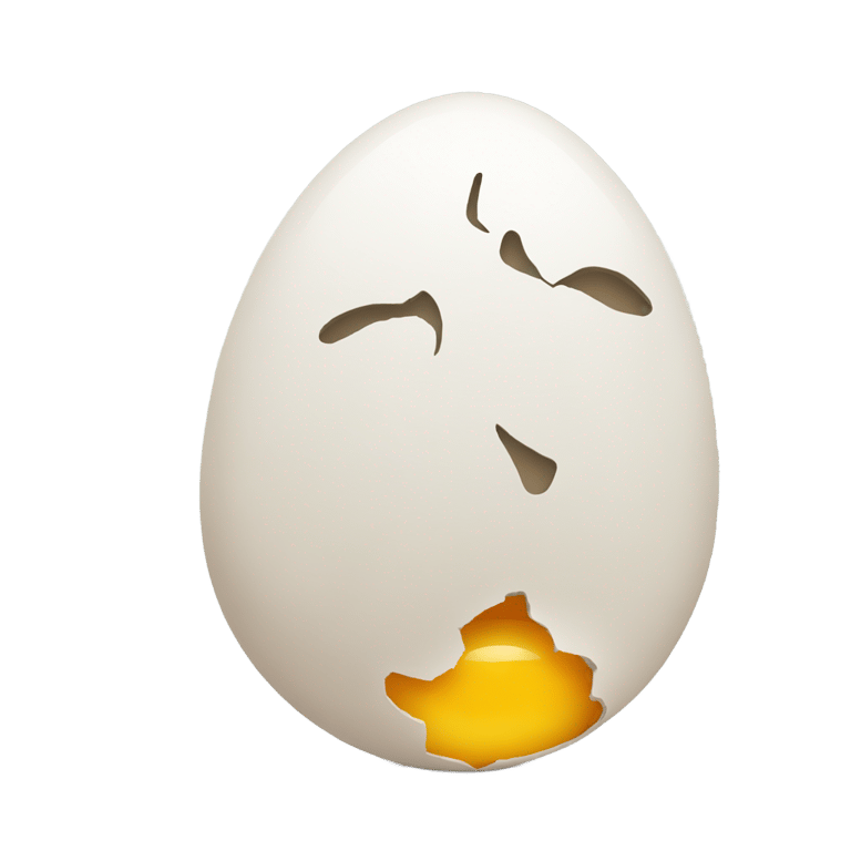 genmoji: Cracked egg