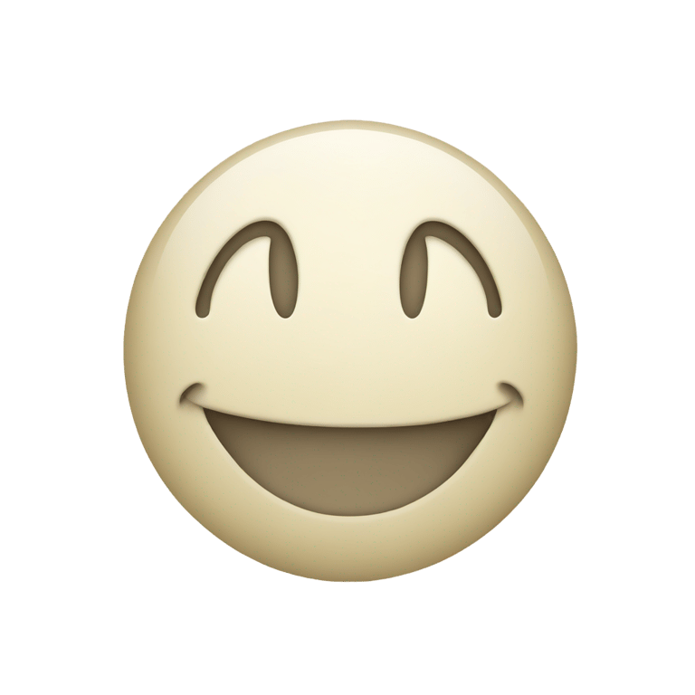 genmoji : Smiley but no face