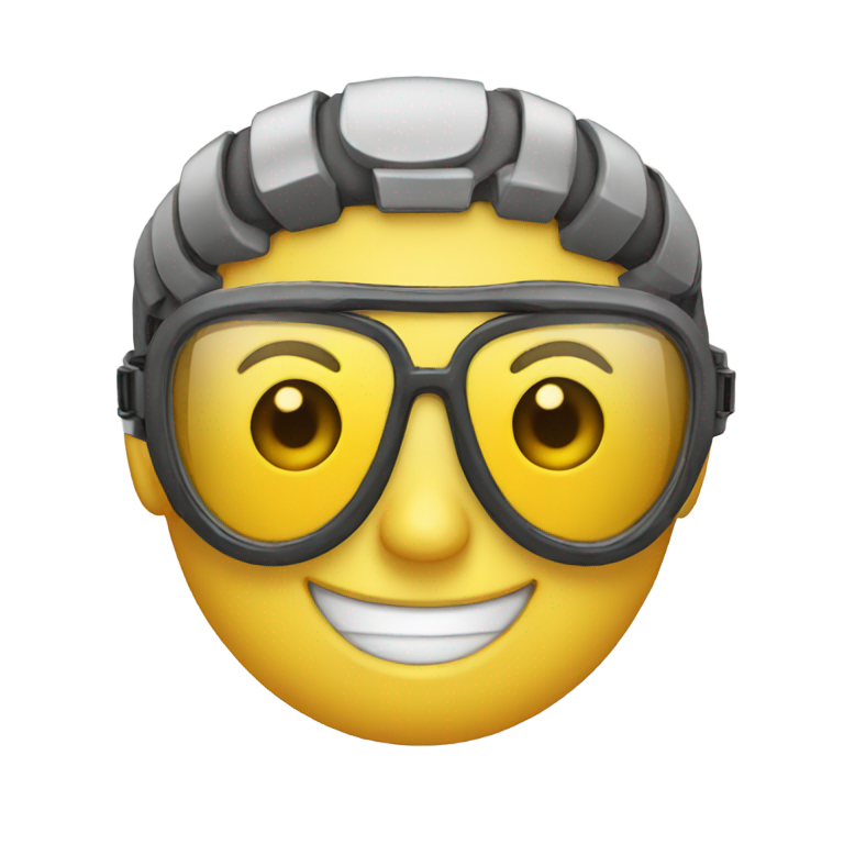 genmoji: Smiling face with goggles