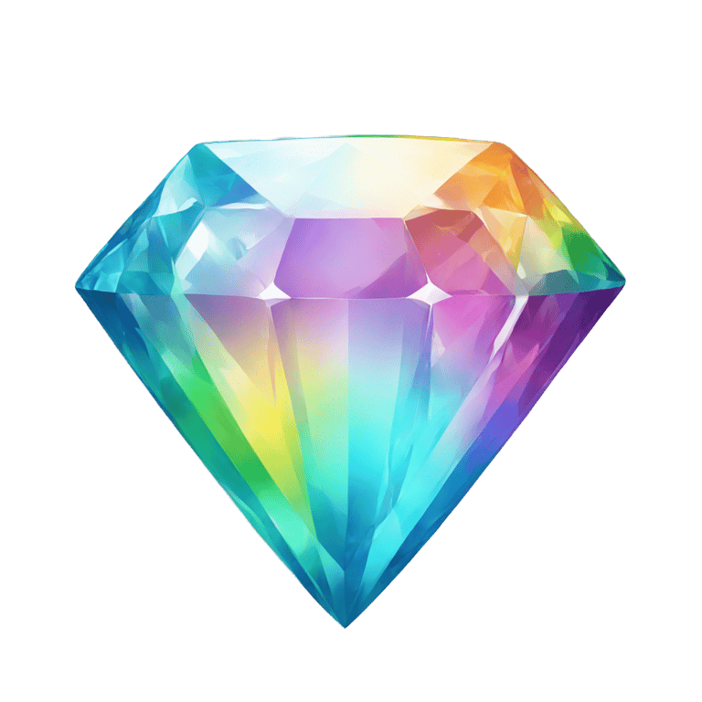 genmoji: rainbow diamond