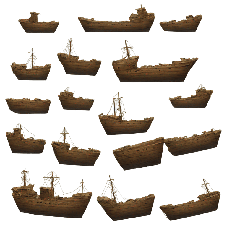 genmoji: boxes ship wreck