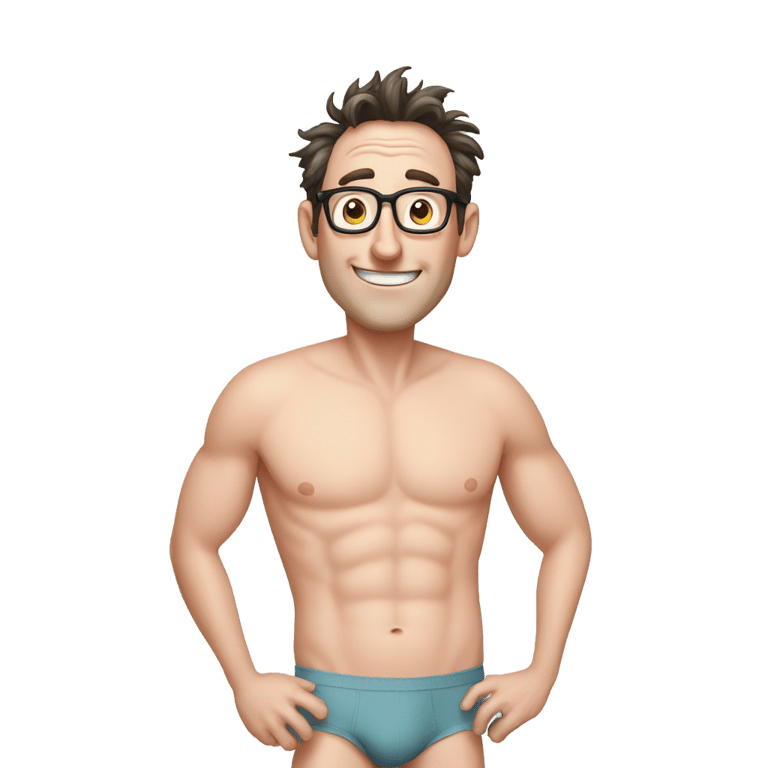 genmoji：tom kenny wearing underwear