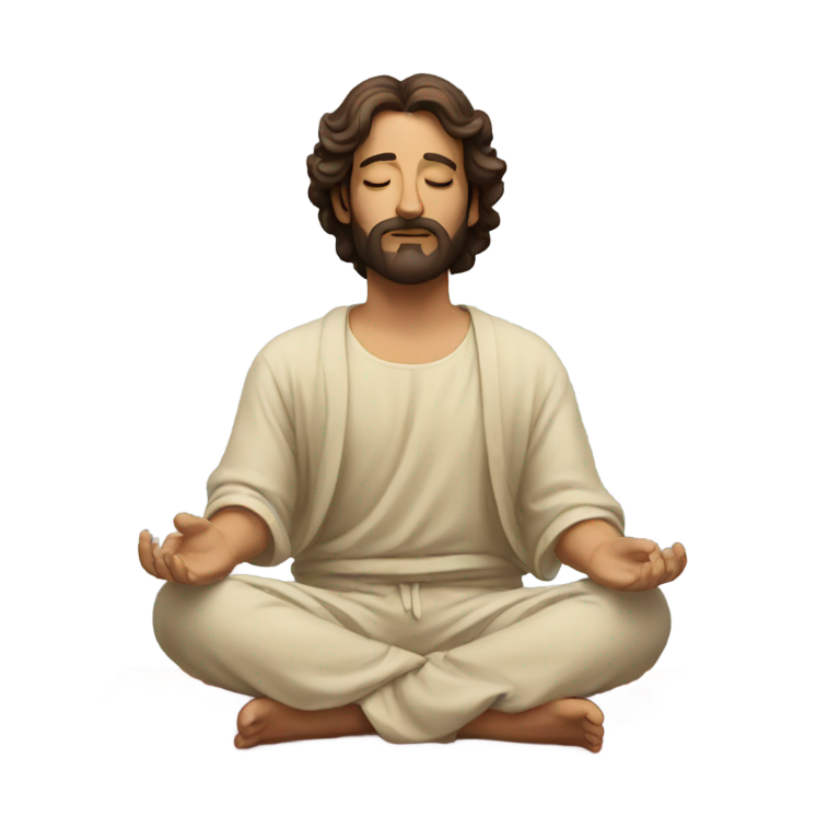 genmoji : Spaniard meditates