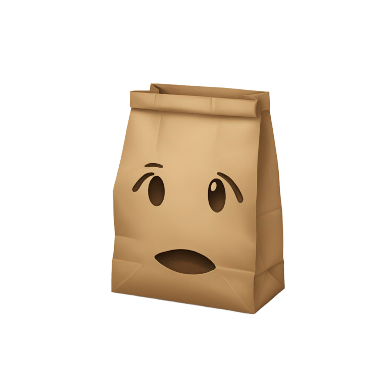 genmoji: Brown paper bag