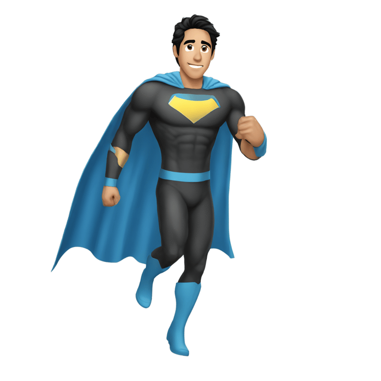 絵文字：zach king as a superhero l