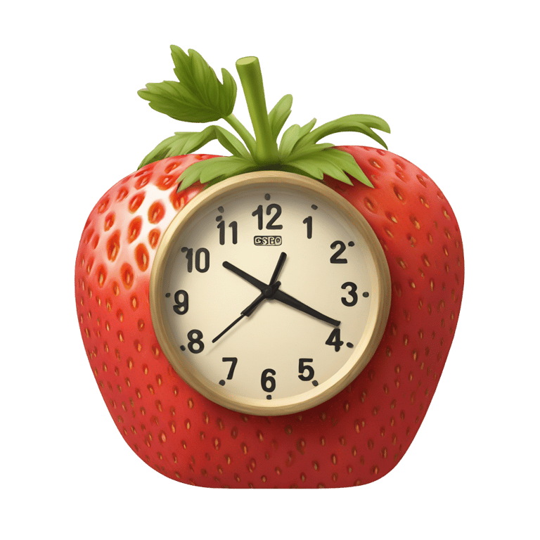 genmoji: Strawberry alarm clock