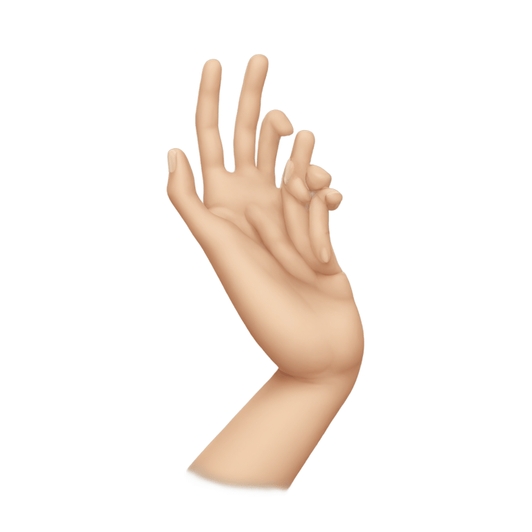 genmoji: Hand around neck