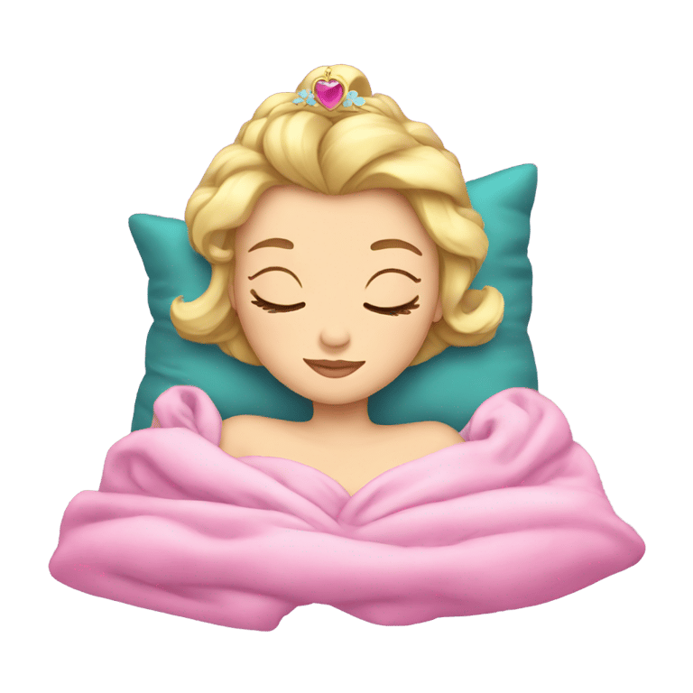 genmoji : Aurora sleeping beauty