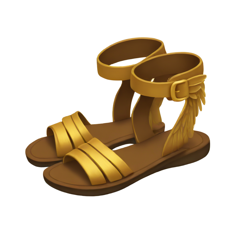genmoji: winged sandal
