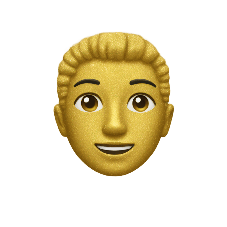 genmoji: gold glitter