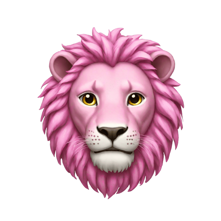 genmoji: Pink lion champion