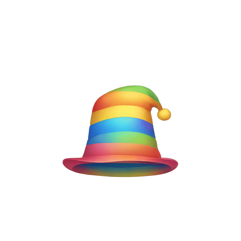 genmoji: rainbow Hat with bow