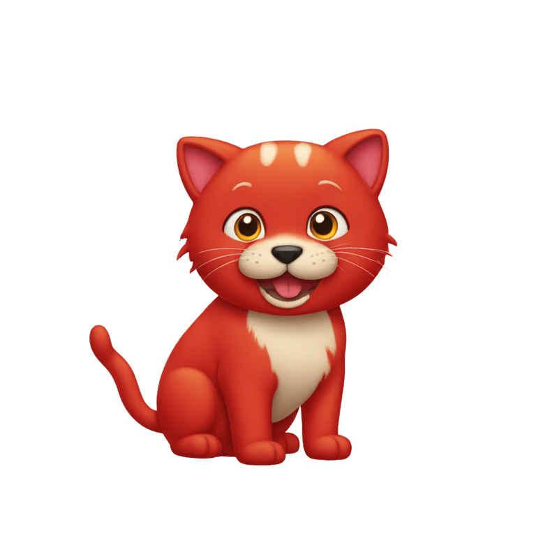 絵文字：Clifford the big red cat