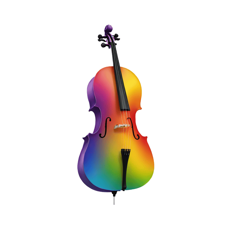 genmoji: rainbow cello