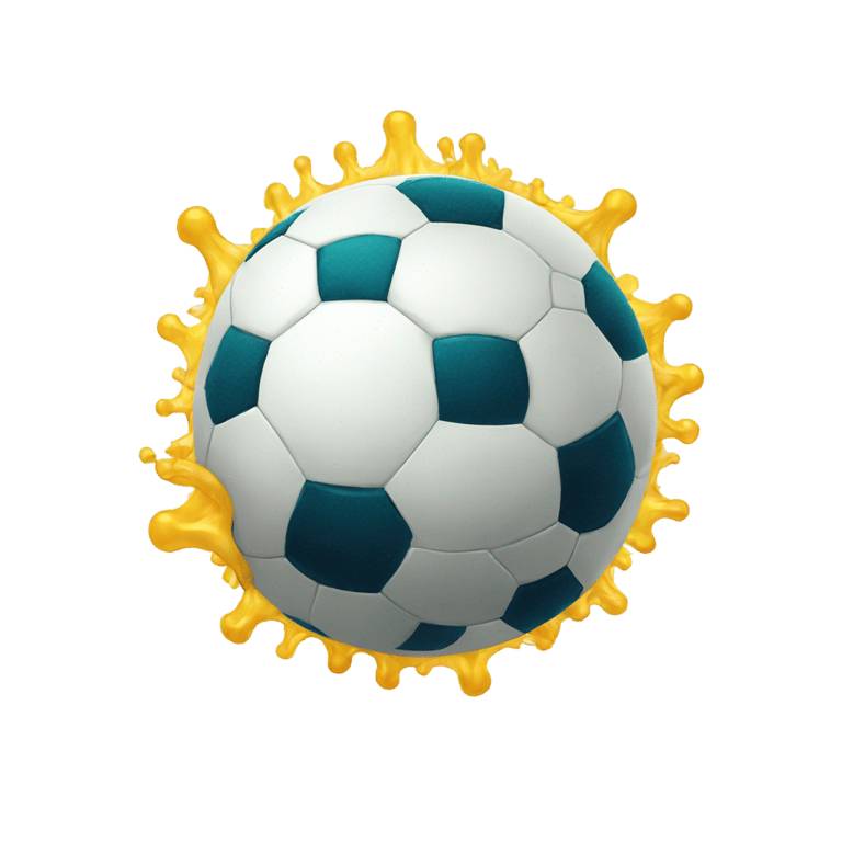 genmoji: Virus playing soccer