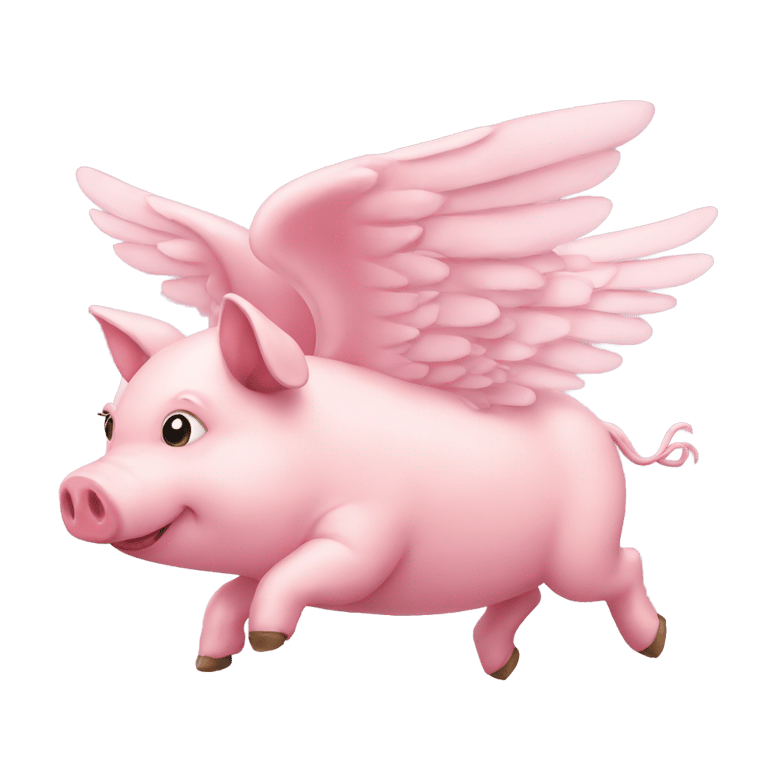 genmoji: Flying pig