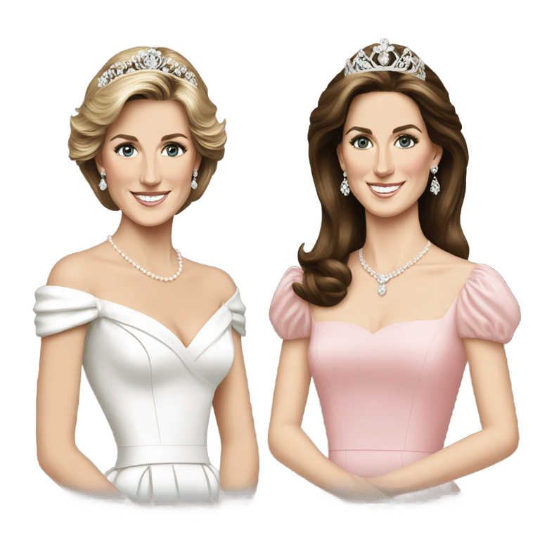 genmoji: Princess Diana and Kate Middleton