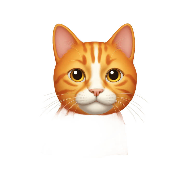 genmoji: orange cat