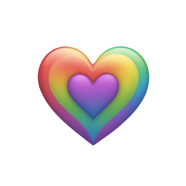 genmoji: rainbow heart