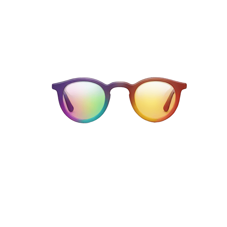 genmoji: A different colours glasses