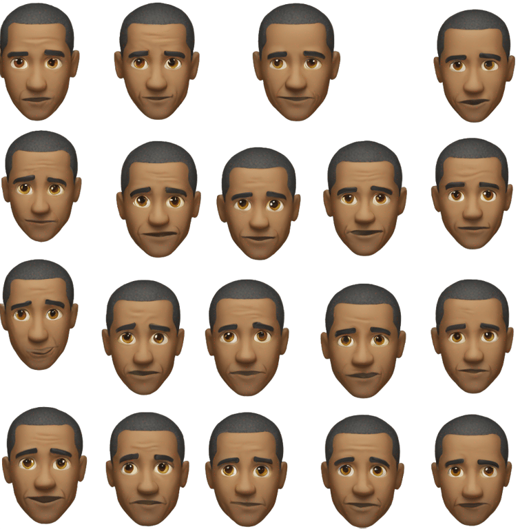 genmoji: Hyperrealistic, 4K, perfect quality, no flaws, no disfigurement, no clones, Barrack Obama