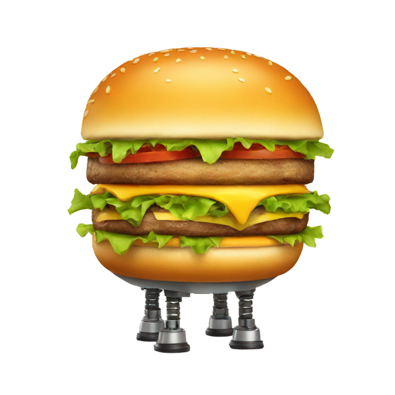 genmoji：汉堡机器人