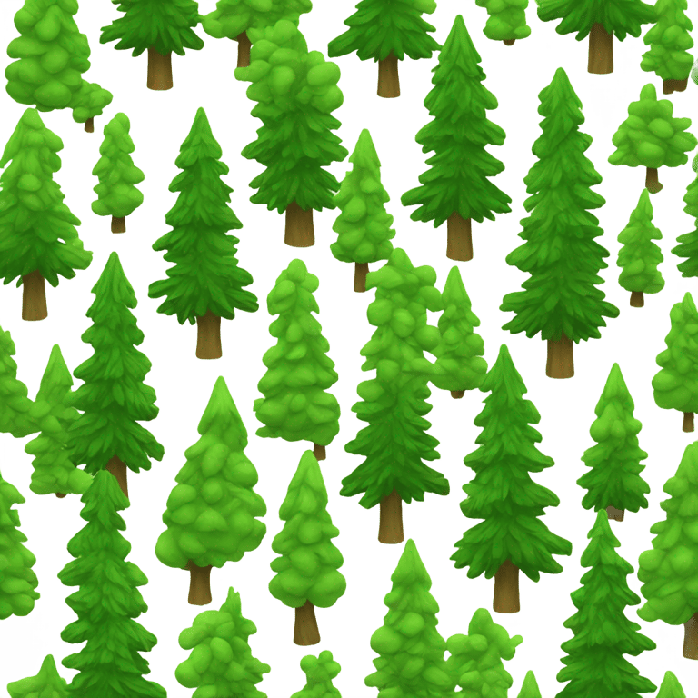 genmoji: Pine trees