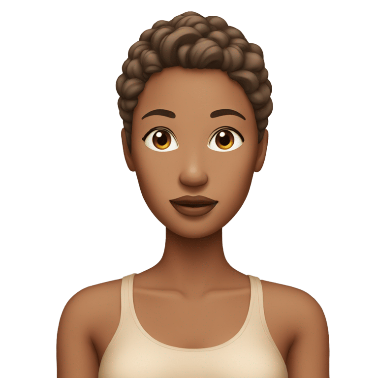 genmoji: woman in tank top of skin colour