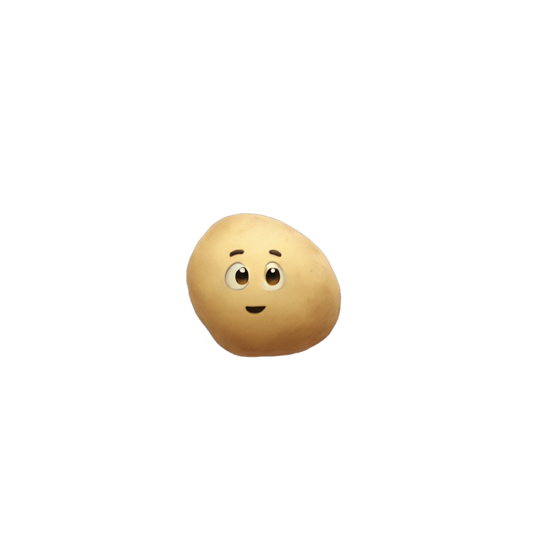 genmoji : Small potato moon