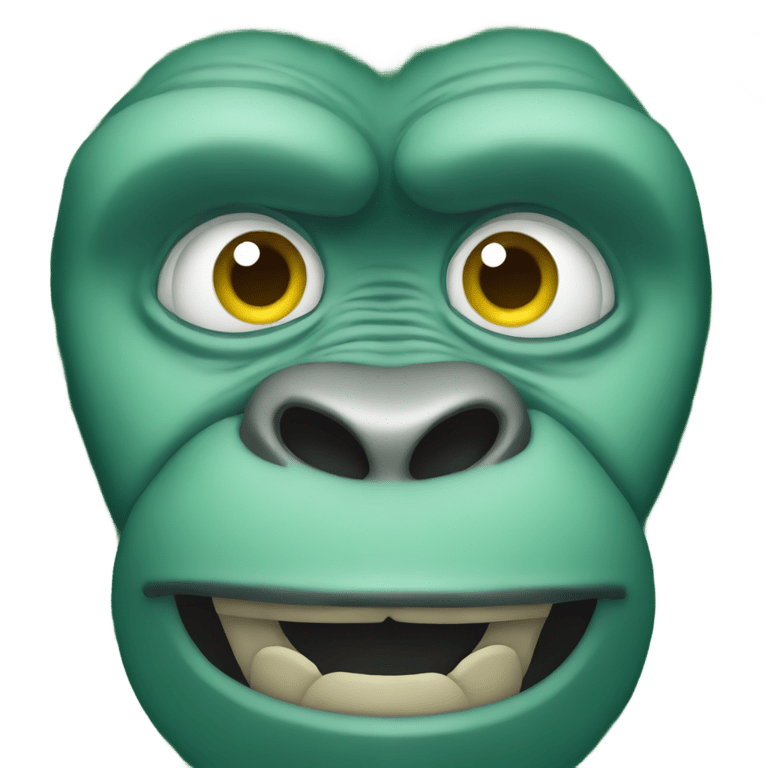 genmoji: Green gorilla