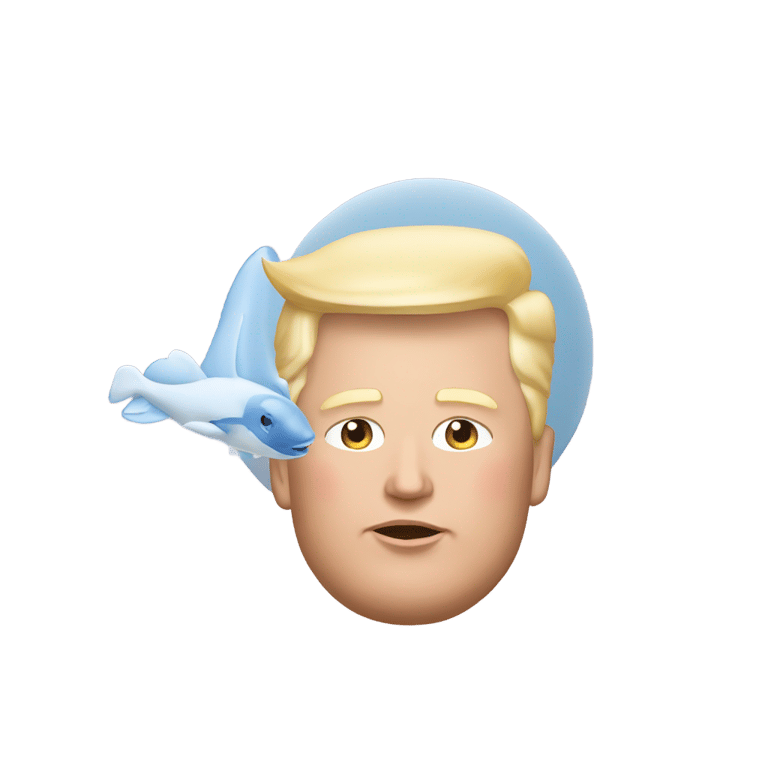 genmoji: Donald Trump and Elon Musk having a Baby