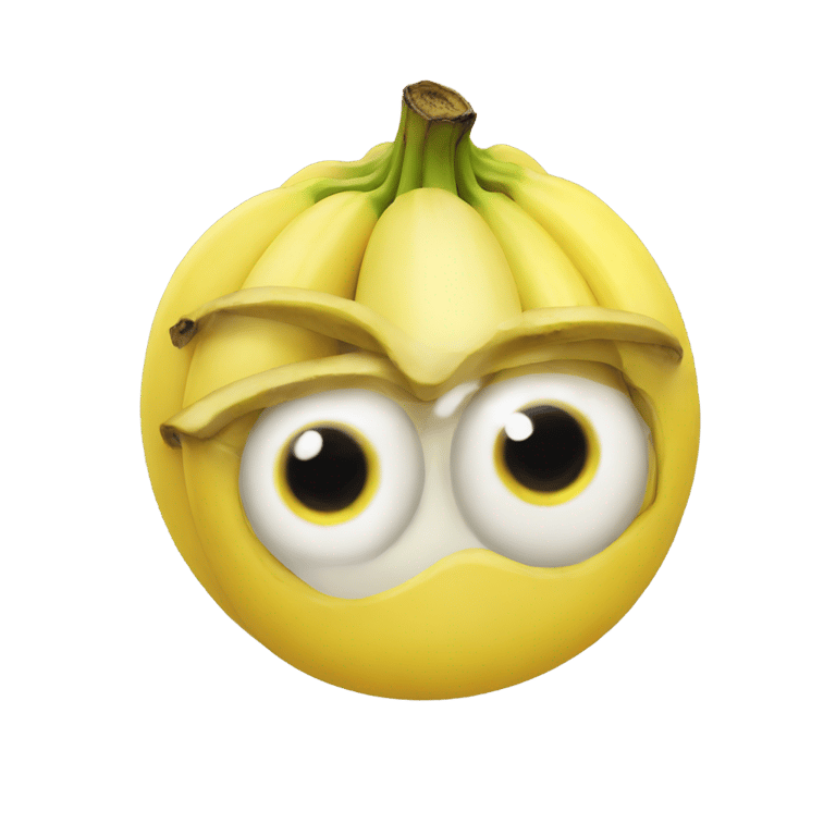 genmoji: Banana eye emoji face