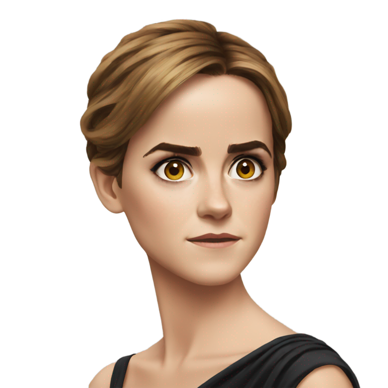genmoji: emma watson mock-disbelief