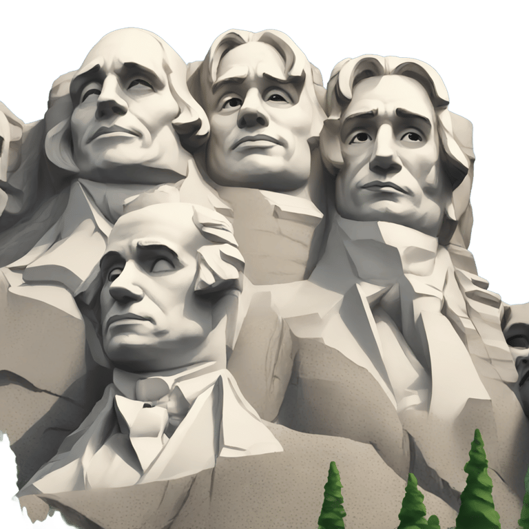 genmoji: Mount Rushmore