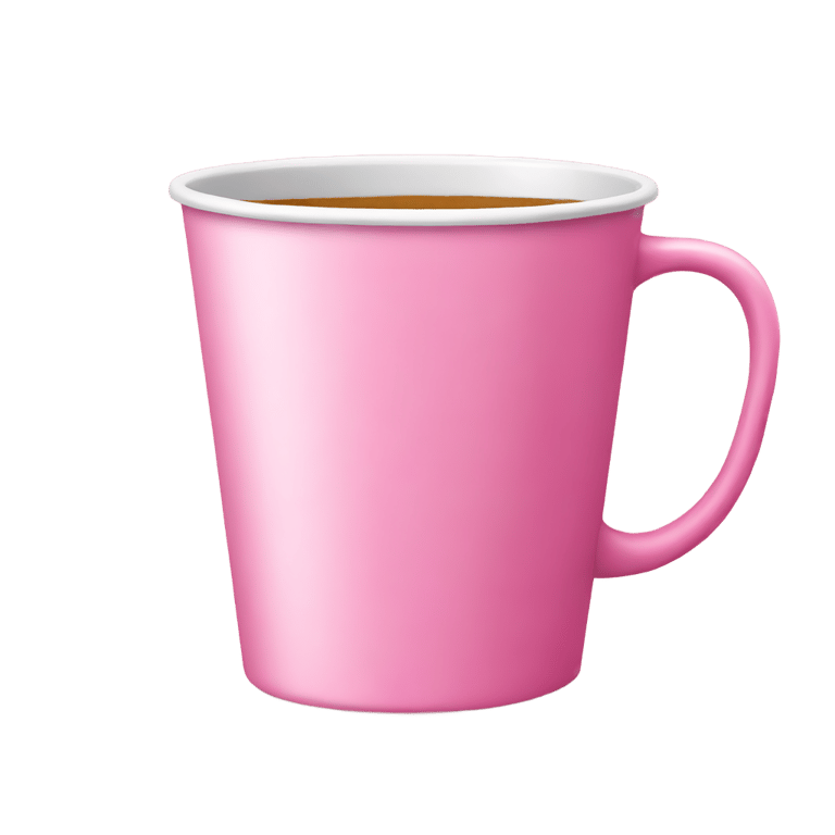 genmoji: a pink cup