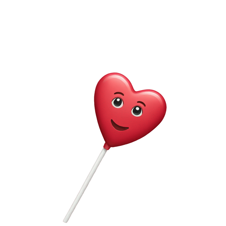 genmoji: Heart-shaped lollipop