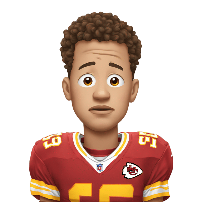 genmoji: Patrick Mahomes crying