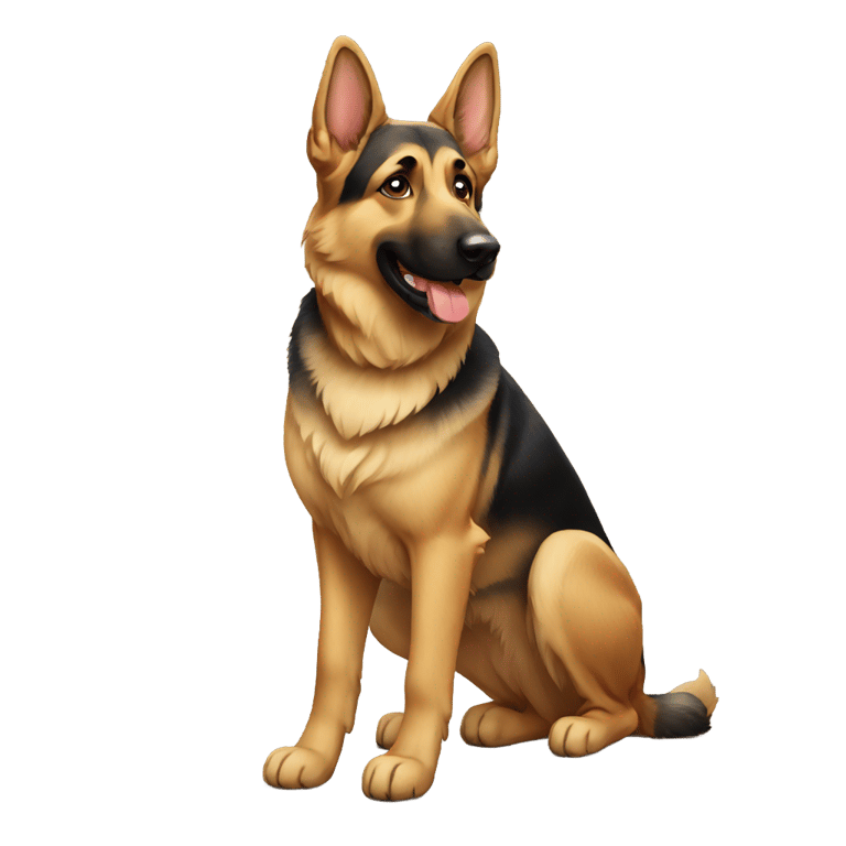 genmoji: German shepherd dog