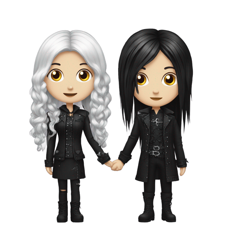 genmoji : Couple goth au cinéma