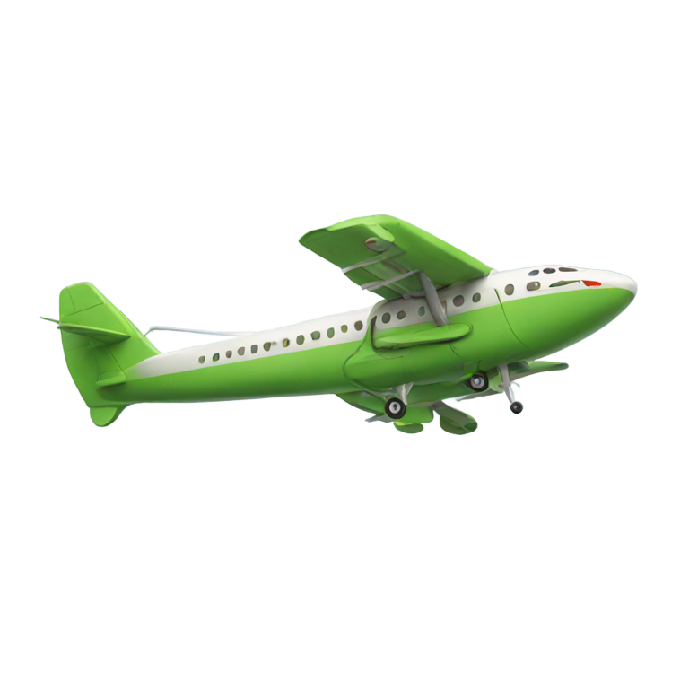 genmoji: Plane with a Crocodile head