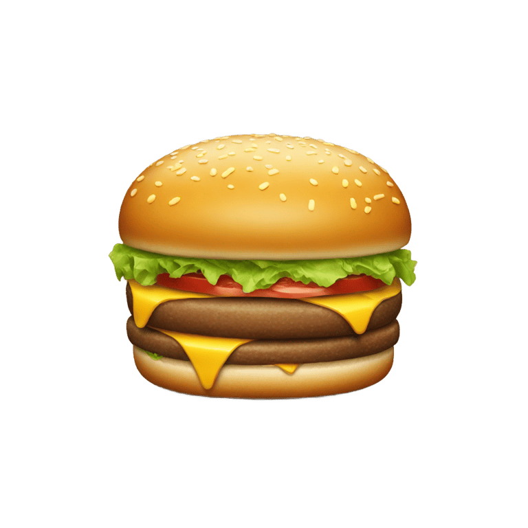 genmoji: hamburger with a glock