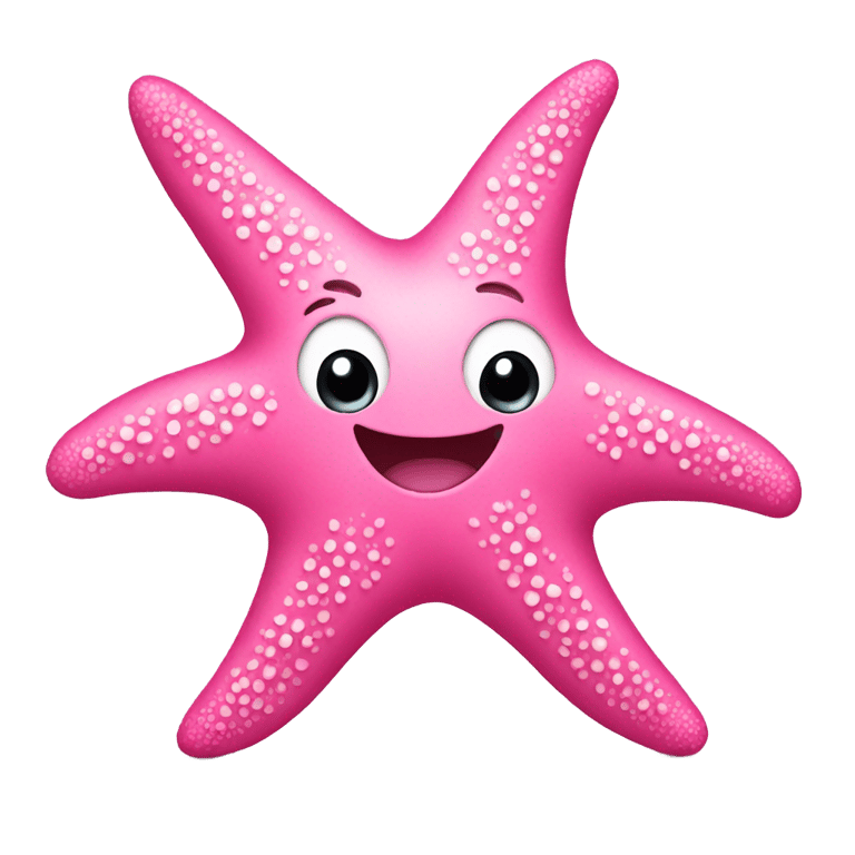 genmoji : Pink starfish wearing pumps