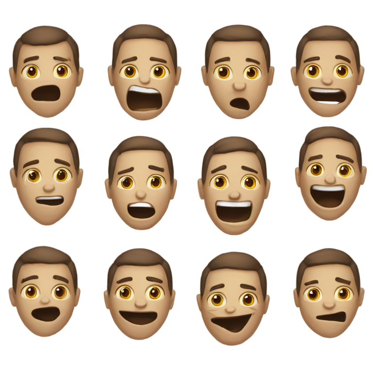 genmoji：生气得咬舌头