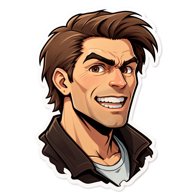 genmoji: ripped guy with light brown hair