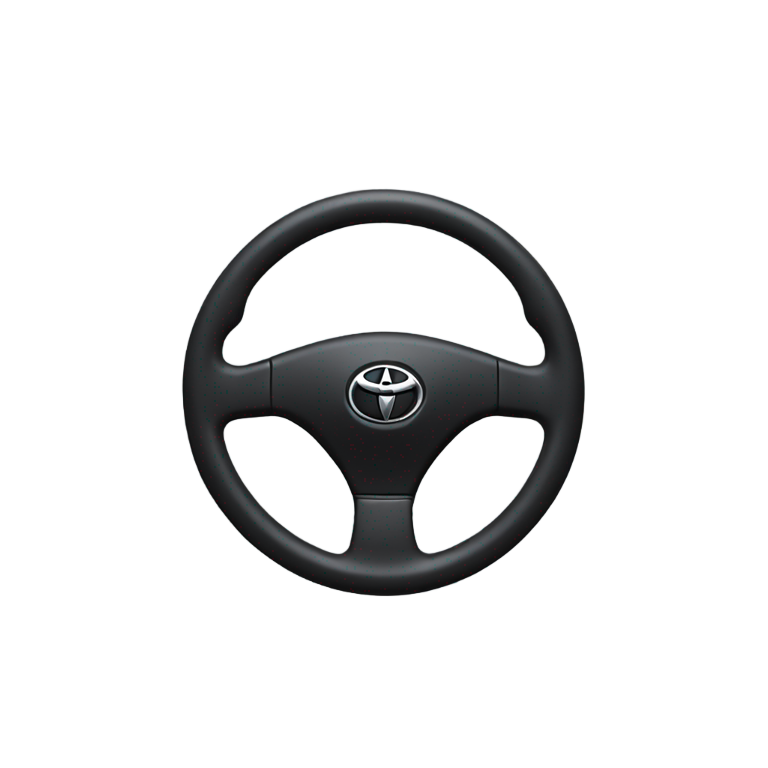 genmoji : Black Steering wheel of Toyota