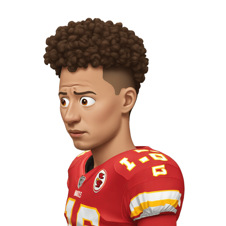 genmoji: Patrick Mahomes crying