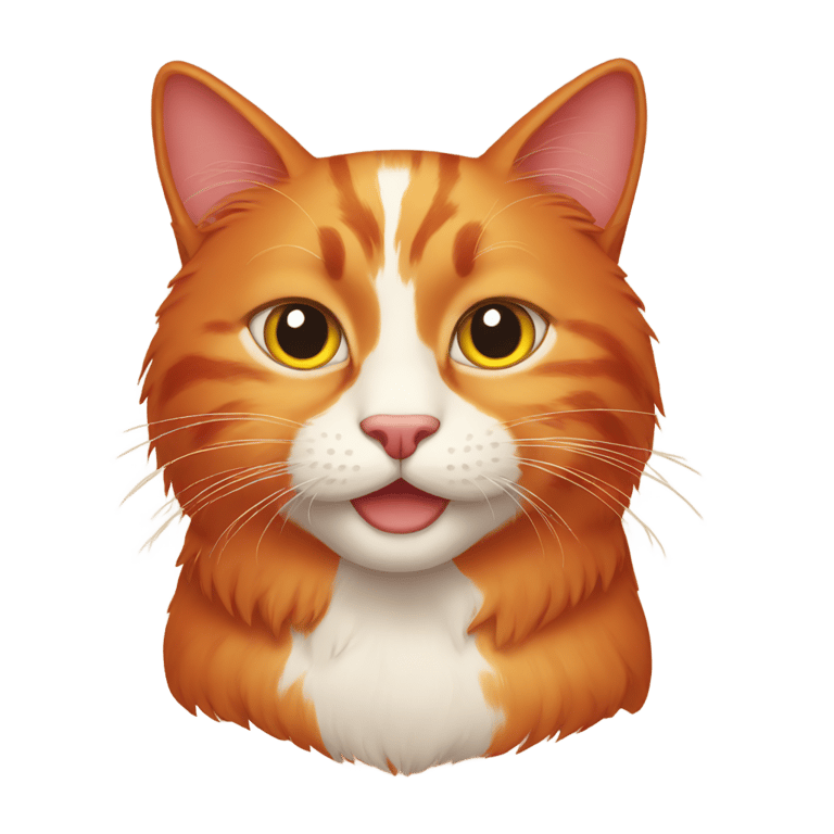 genmoji: Red cat